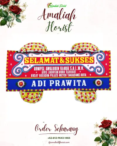 Karangan Bunga Ucapan Selamat di Karang Gondang
